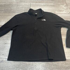 The North Face quarter-zip fleece Glacier XL Black pullover.
